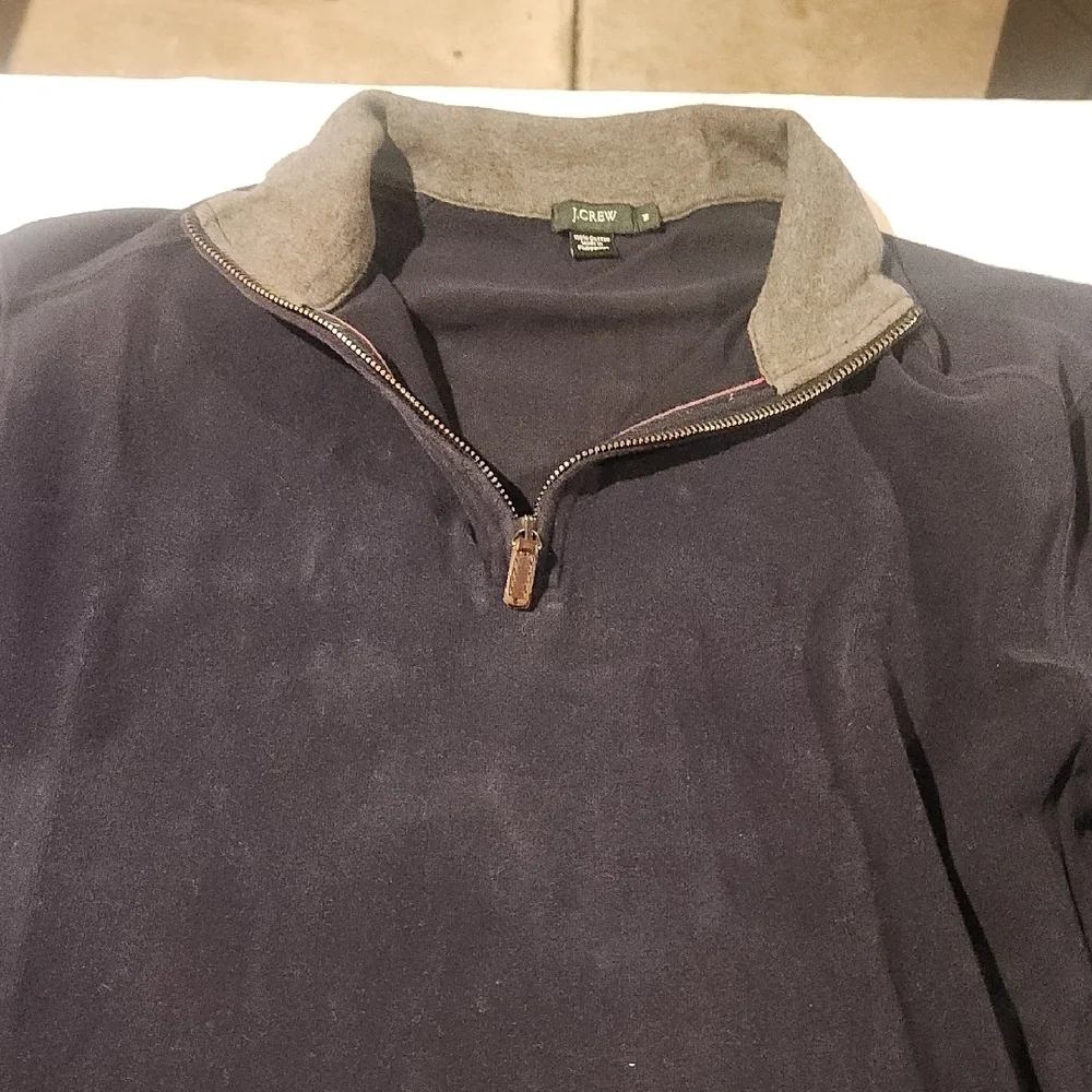 J. Crew Navy and Gray Pullover